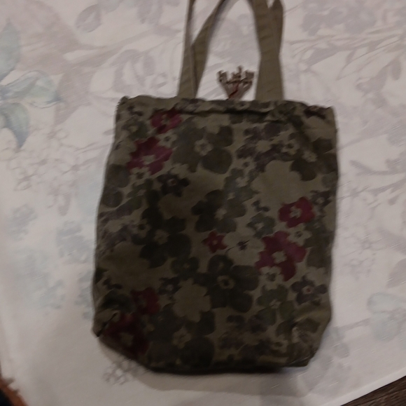 Y2k 2000s Aeropostale Floral Canvas Tote Bag - Picture 3 of 4